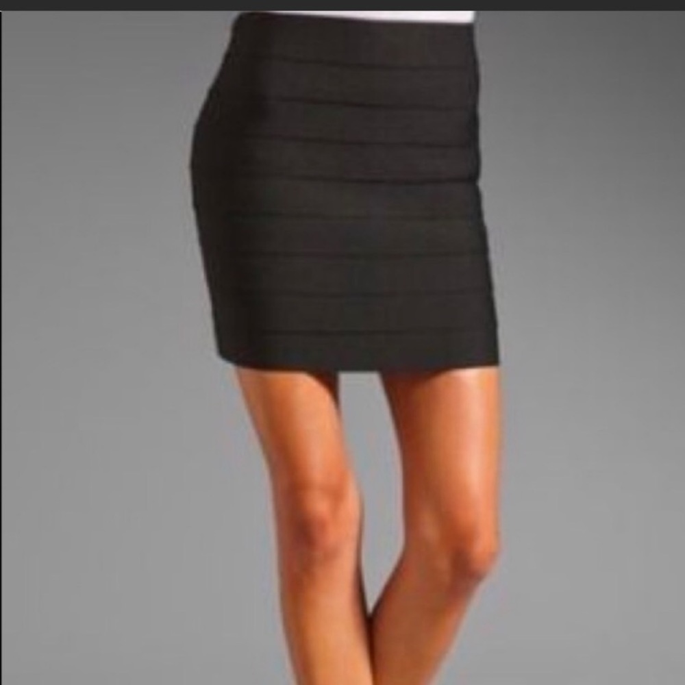 Pleasure Doing Business black bandage mini skirt size M